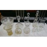 Collection of glass to include crystal