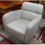 Leather swivel chair
