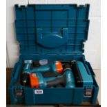 2 cased Makita cordless drills