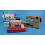 3 small sewing machines