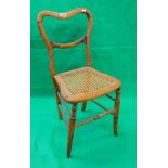 Bergère seated antique bedroom chair