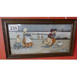 Original Ethel Parkinson (1868 - 1957) watercolour of Dutch children?