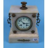 French marble mantle clock marked Richard