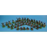 Collection of lead war game figures