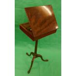 Antique mahogany top adjustable lectern
