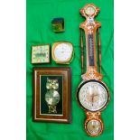 Collection of clocks etc
