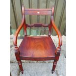 Mahogany armchair