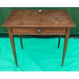 18thC oak side table