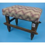 Arts & crafts upholstered stool
