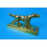 Brass figure of dog