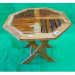 Small teak table