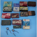 Collection of vintage barbers clippers