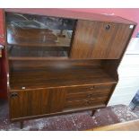 Mid century tall sideboard by Greaves and Thomas - Approx W: 122cm D: 41cm H: 131cm