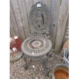 Cast iron garden chair