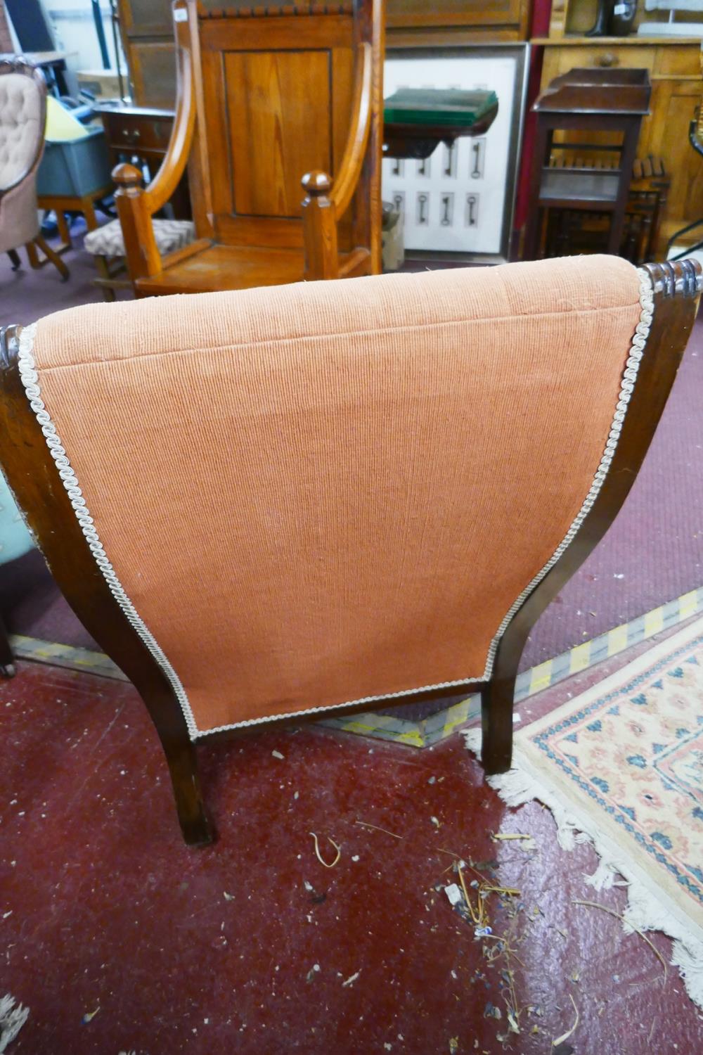 Victorian mahogany framed armchair - Bild 4 aus 4