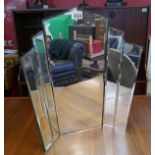 Art Deco triple mirror