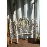Victorian decorative wrought iron bed