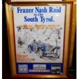 1980s Frazer Nash framed poster