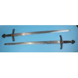 2 reproduction English swords