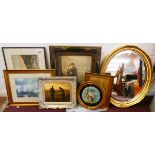 Collection of pictures & mirror