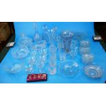 Collection of glass to include crystal