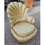 Upholstered shell style nursing chair