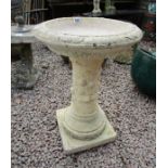 Stone birdbath