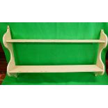 Painted pine wall shelves - Approx: 122cm x 68cm