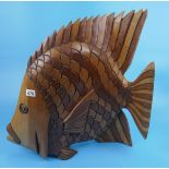 Carved fish figure