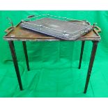 Butlers tray and galleried tray