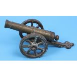 Model brass cannon marked 1812 - Approx L: 29cm