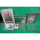 Collection of gilt frames etc