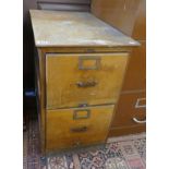 Antique oak filing cabinet