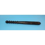 Antique wooden policeman's truncheon