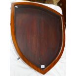 Large Victorian shield shaped display cabinet - Approx W: 74cm D: 10.5cm H: 85cm