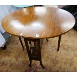 Inlaid oval Sutherland table