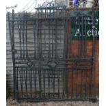 Very large pair of metal driveway gates