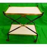 Mid century brass tea trolley - Approx W: 60.5cm x D: 38cm x H: 68.5cm