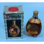 Boxed bottle of Dimple Scotch whiskey