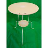 Small metal bistro table