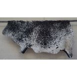 Large quality Brazilian cow hide in good condition - Approx 230cm x 230cm