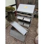 2 galvanised feeders