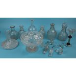 Collection of glass - Mostly decanters