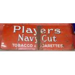 Large Enamel sign - Players Navy Cut Tobacco - Approx 148cm x 55cm