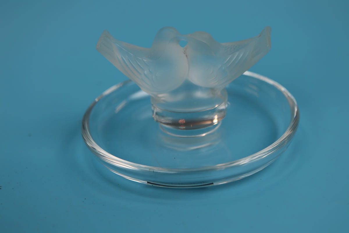 Signed Lalique bird figure in box - Image 2 of 3