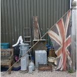 Early union flag on pole