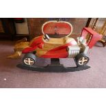 Folk Art rocking Formula 1 car