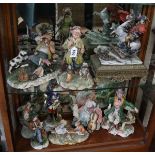 9 Capodimonte figures A/F