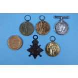 WW1 medals to include Victory and Star