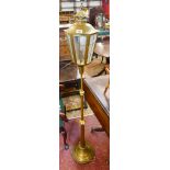 Brass adjustable indoor lamp post floor lamp